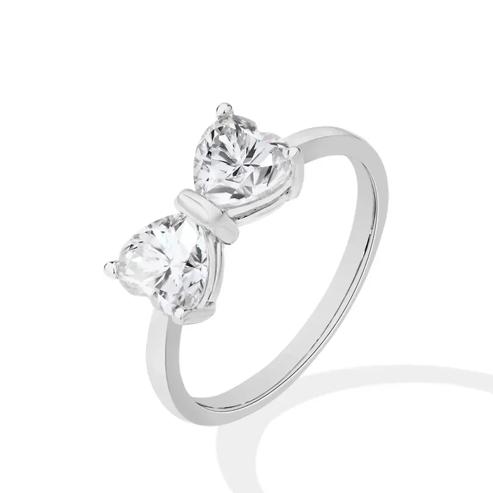 Kalsten | S925 Moissanite Feminine Bow Ring
