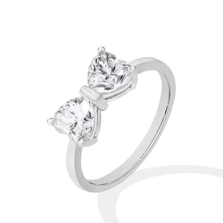 Kalsten | S925 Moissanite Feminine Bow Ring