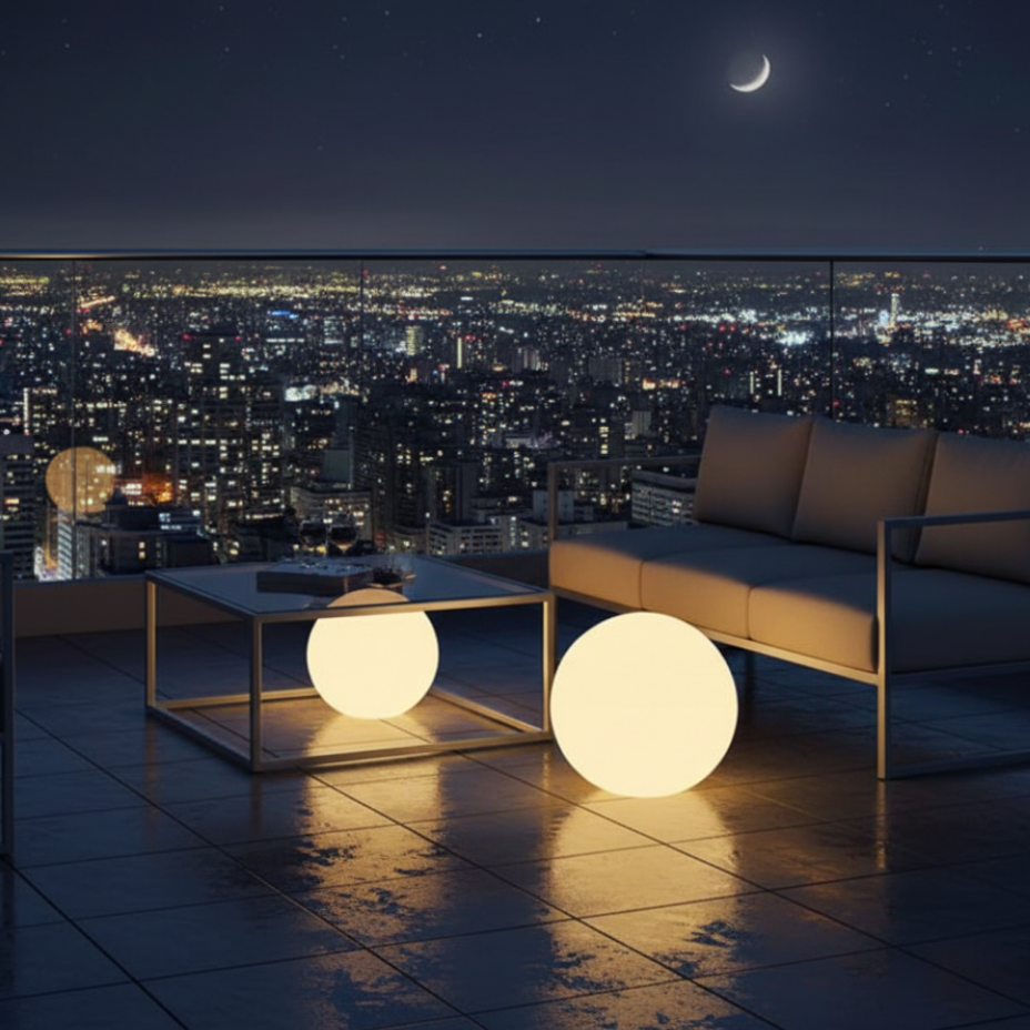 SphereGlow Ball Lamp, 16 Color Options