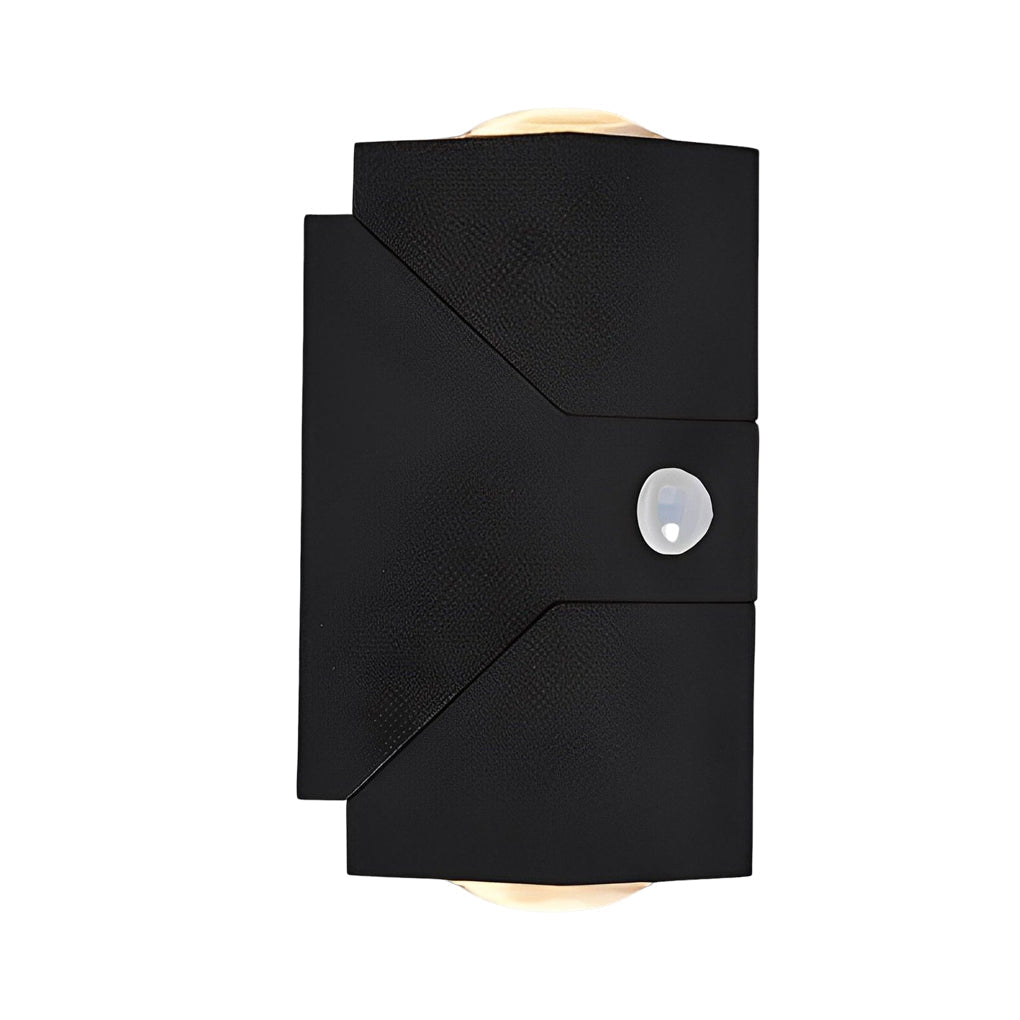 Adjustable Up and Down Light Motion Sensor Waterproof Black Wall Lamp | Kalsten
