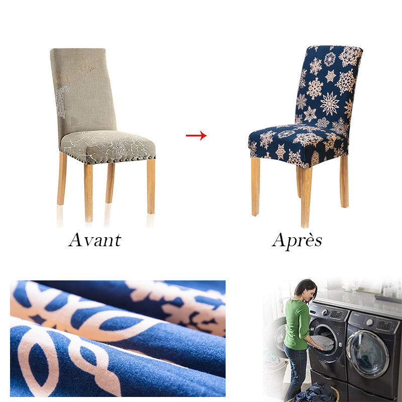 Multicolored spandex chair cover | Kalsten