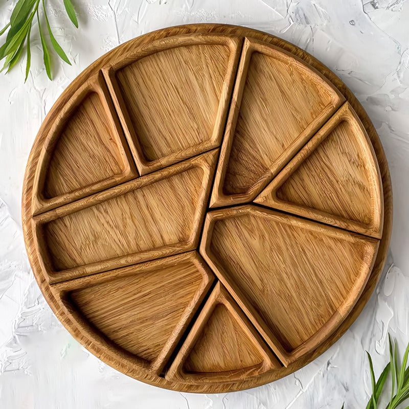 Wooden Puzzle Board with Dividers