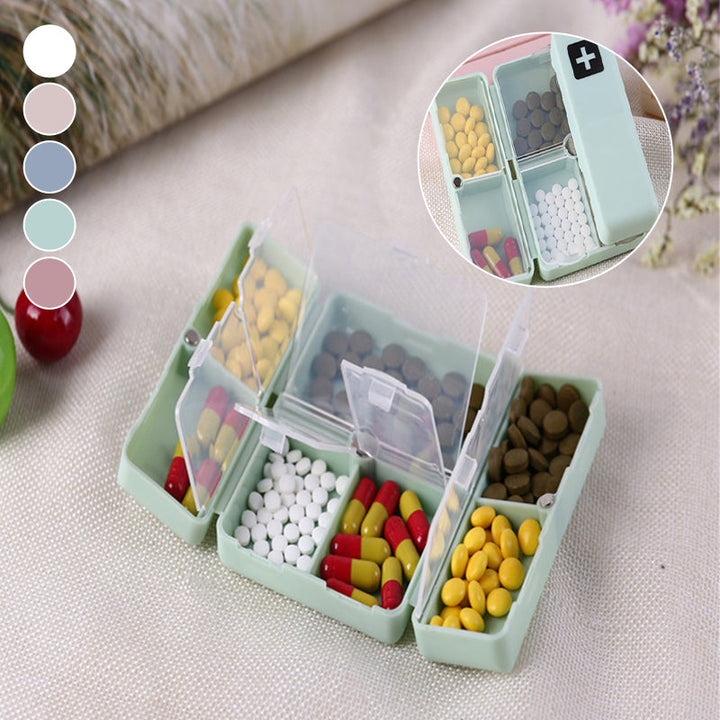 Kalsten | 7 Compartments Portable Medication Organizer