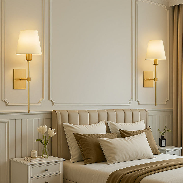 Kalsten | (2 Pieces) Wired Wall Lamp – Stylish Lamp Set for Lighting Above a Mirror or Bed