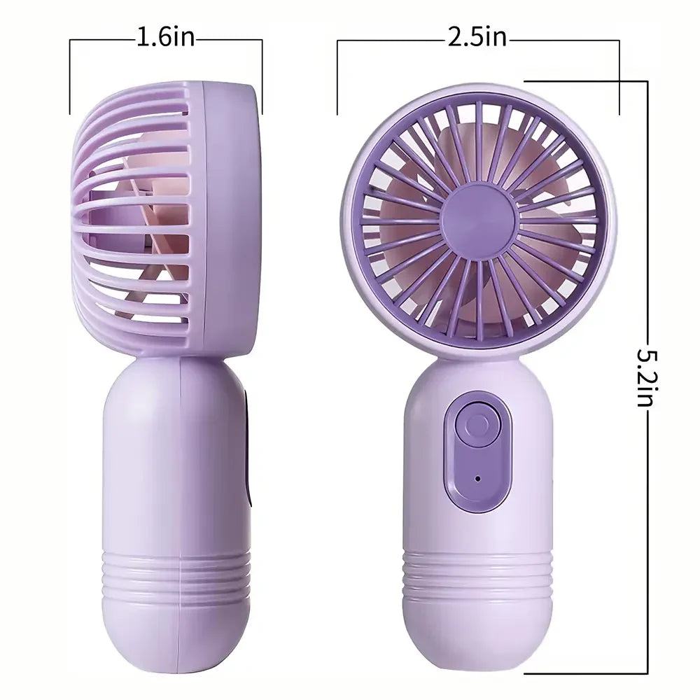 USB Rechargeable Mini Portable Fan With 3 Speeds | Kalsten