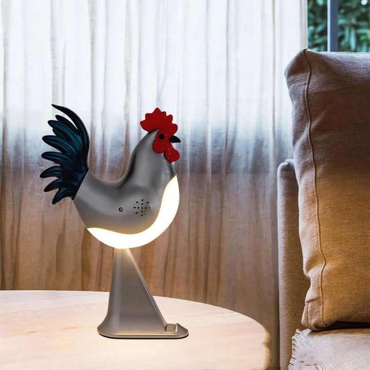 LED Rooster Night Light Touch With Sound Rechargeable Bedroom Bedside Lamp Dimmable Car Ambience Aroma Carrying Lamp Home Decor | Kalsten