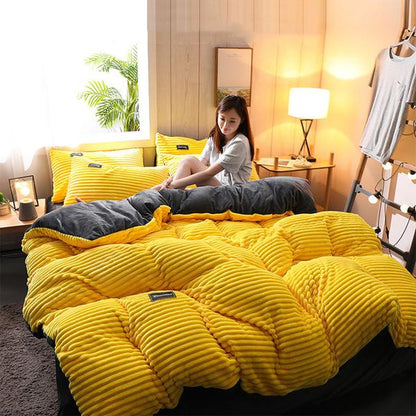 Skanto | Thick Corduroy Velvet Bedding Set