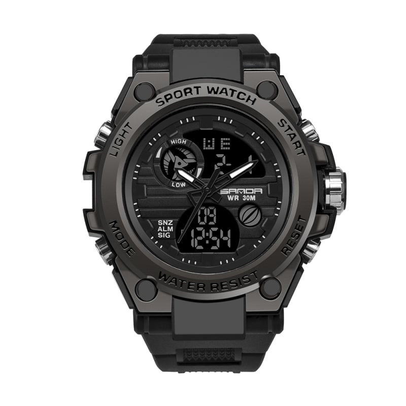Kalsten | Sporty Dual-Display Mode Multifunctional Waterproof Luminous Men's Wristwatch