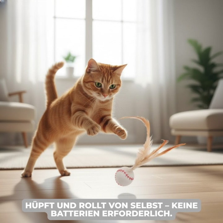 FetherSprint — Unleash the wild hunter in your cat with silent play fun! | Kalsten