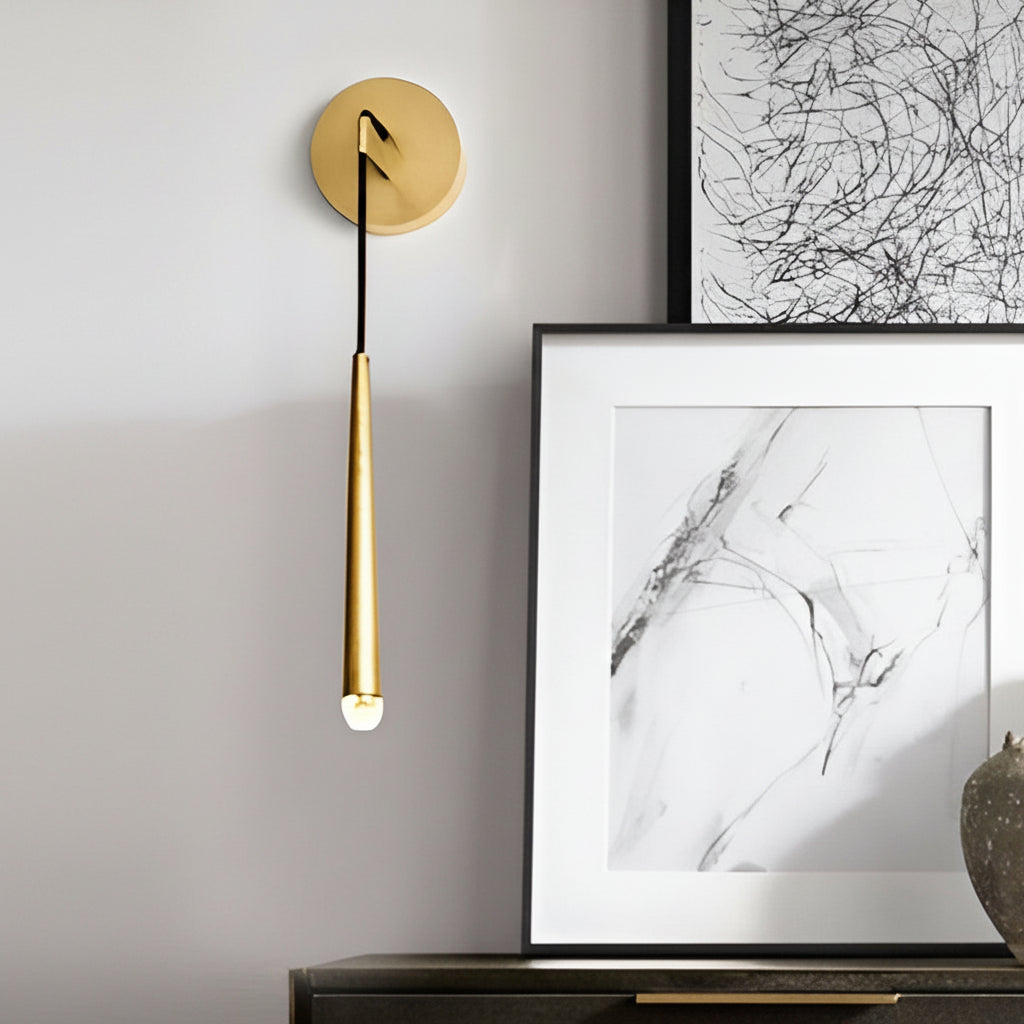 LED Wall Sconce – Strip Crystal Nordic Hardware Lamp (24in / 20in) | Kalsten
