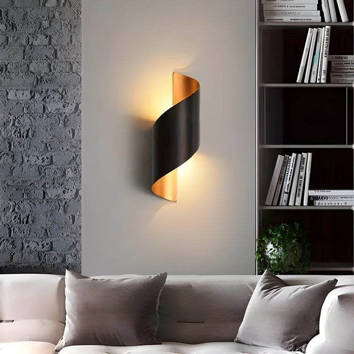 SpiralGlow Light - Nordic waterproof metal spiral LED wall lamp | Kalsten