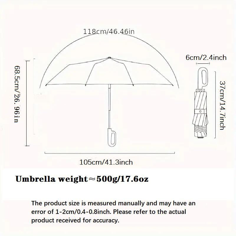 Kalsten | Windproof Folding Umbrella with Ring Buckle Handle