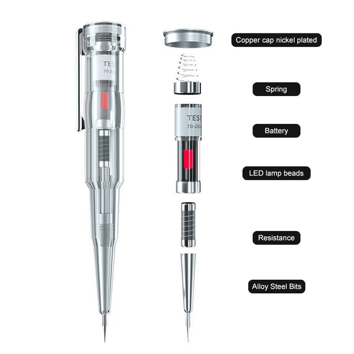 ProVolt Voltage Detector Set – Waterproof & LED Indicator (2 Pieces) | Kalsten