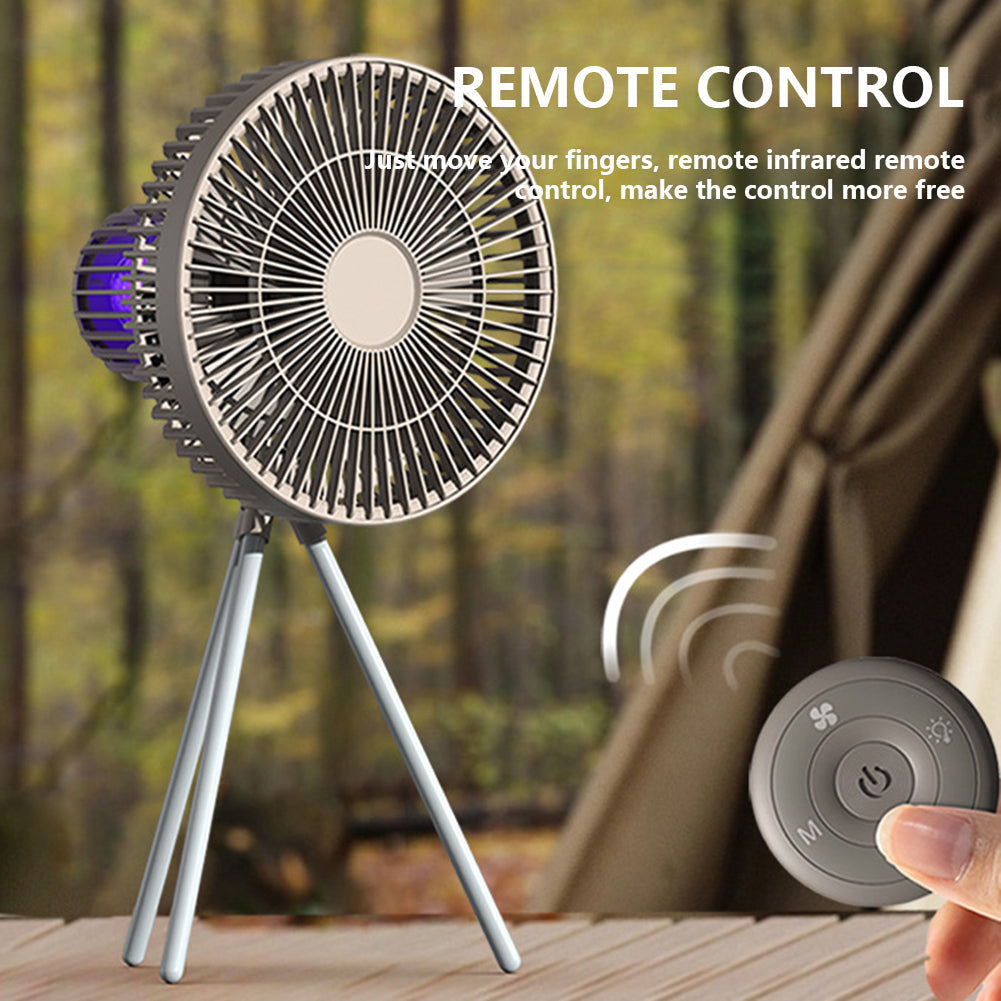 Portable Outdoor Mood Light Rechargeable Fan | Kalsten