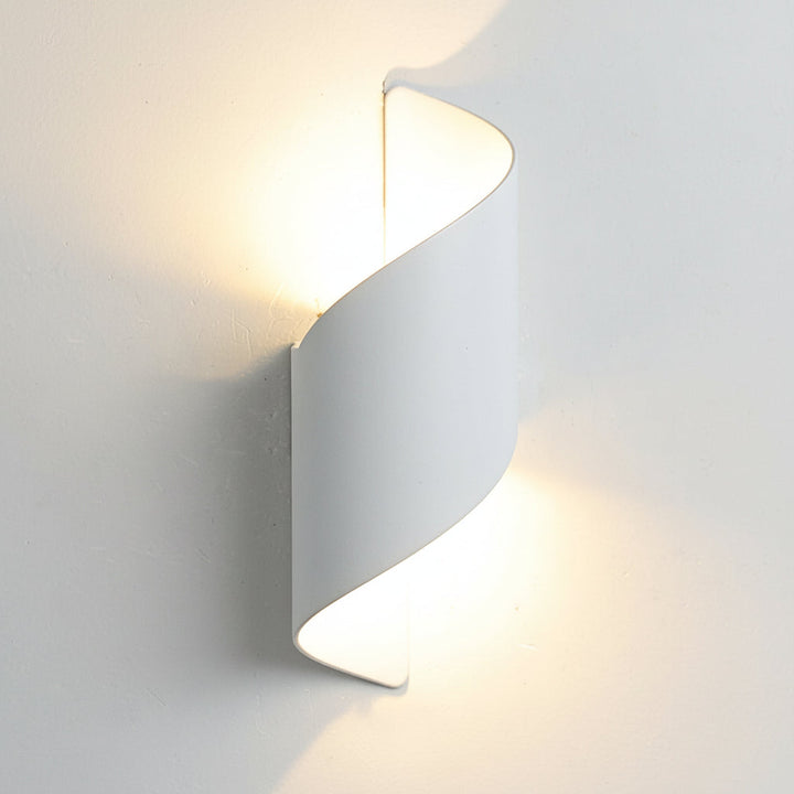 Spiral LED Wall Sconce – Waterproof Aluminum Two-Way Light 10W (Indoor/Outdoor) | Kalsten