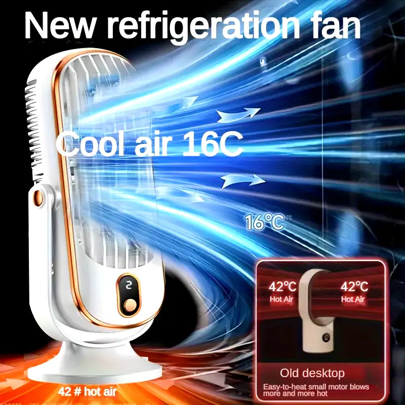 Portable Mini Air Conditioner with USB Charging – 5 Speeds & 720° Rotation | Kalsten