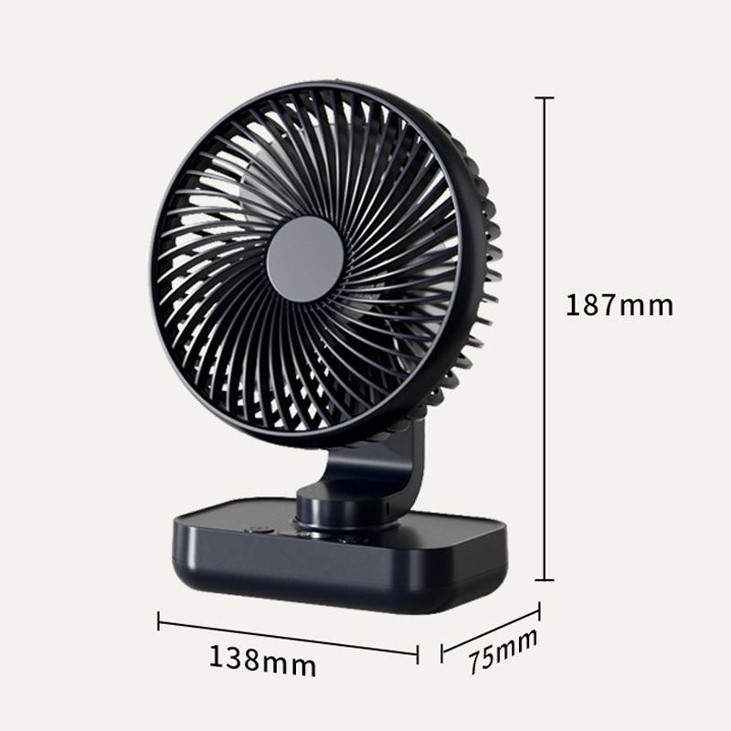 Portable Rechargeable USB Desk Fan with 4 Speeds | Kalsten