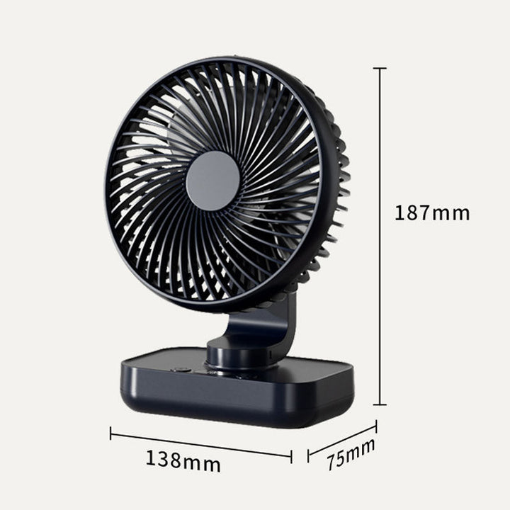 Portable Rechargeable USB Desk Fan with 4 Speeds | Kalsten