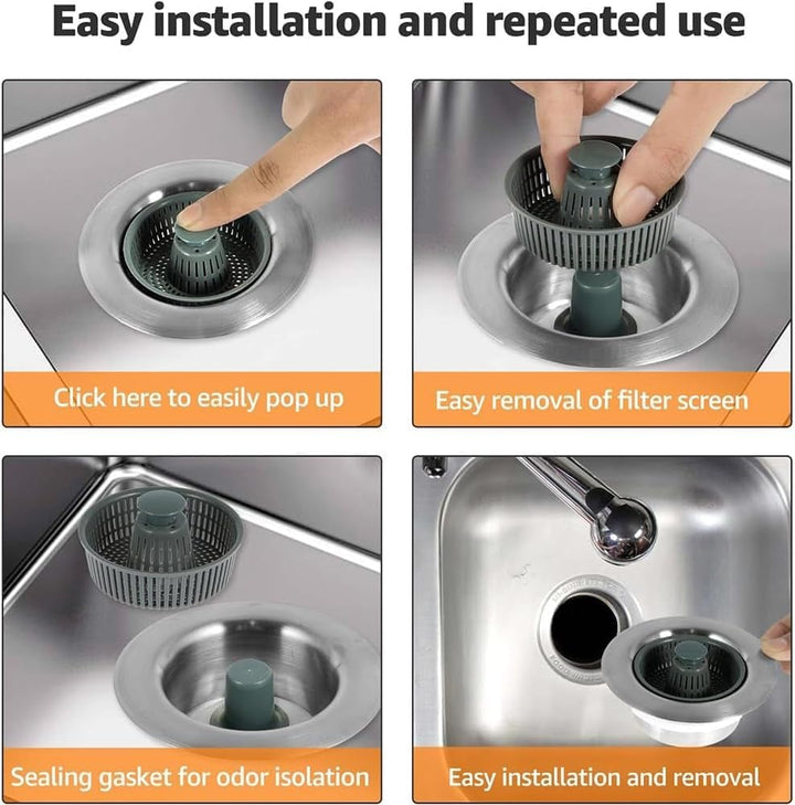 Kalsten | New Upgraded Sink Bounce Core Drain Strainer