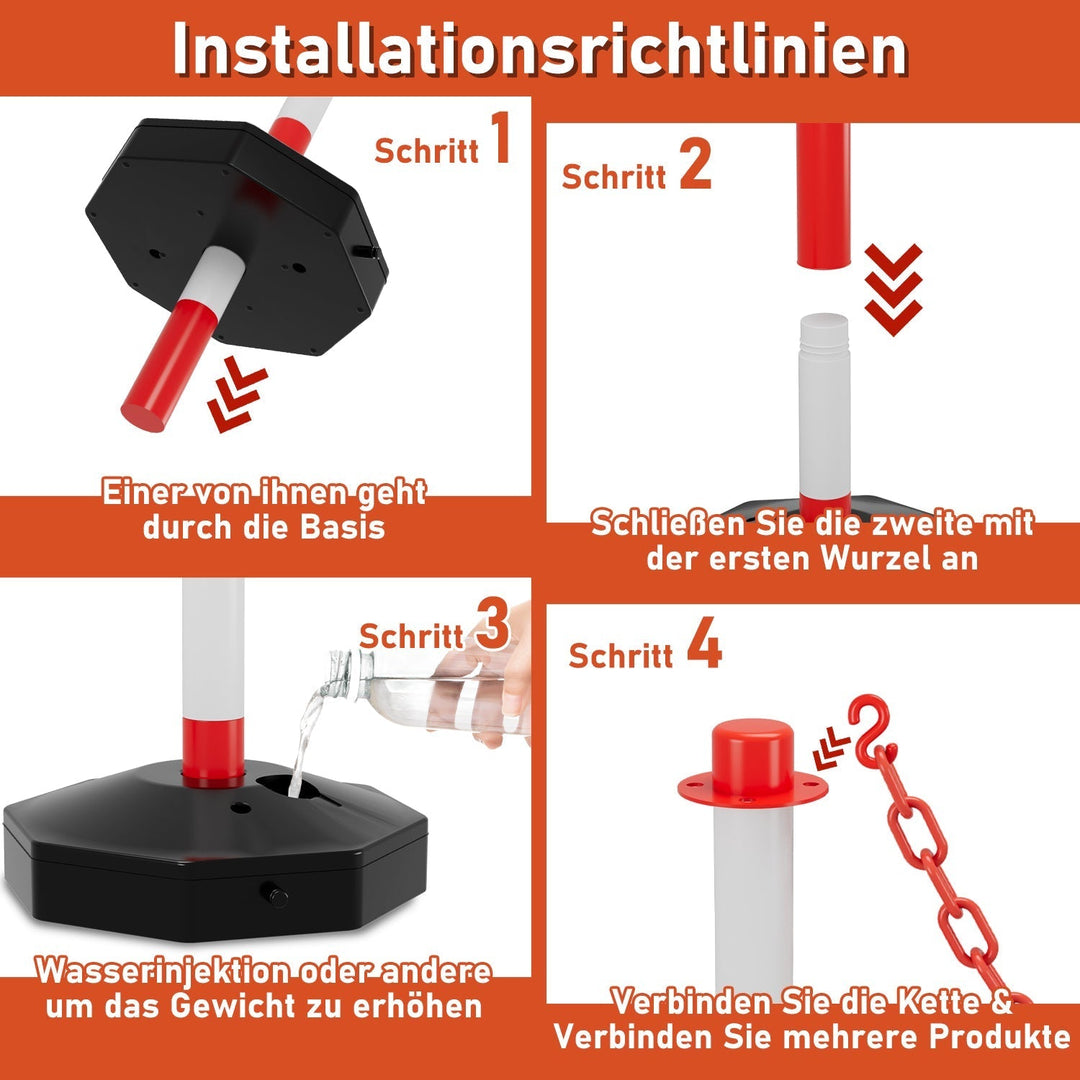 Barrier post chain post with chain length 1.4 m | Kalsten