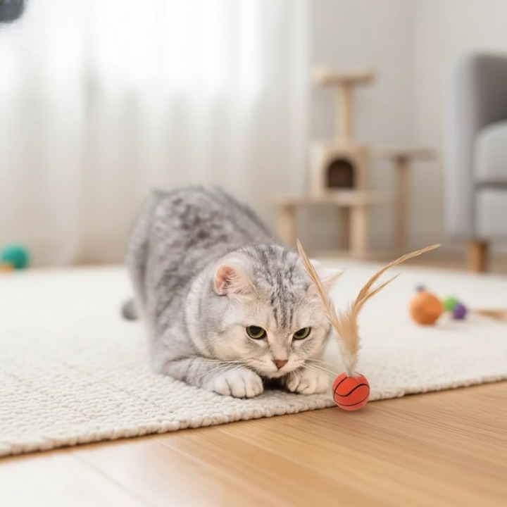 FetherSprint — Unleash the wild hunter in your cat with silent play fun! | Kalsten