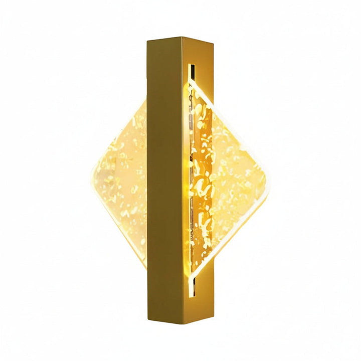 LED Wall Sconce Light – Modern Nordic Geometric Acrylic Bedside (25x20cm / 9.8x7.9in) | Kalsten