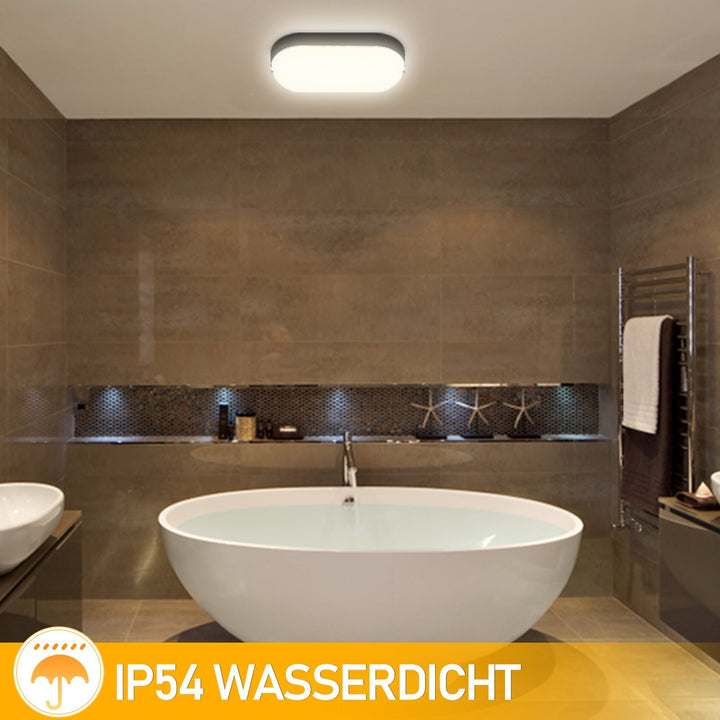 15W LED Moisture-Proof Light IP54 2 Pieces | Kalsten