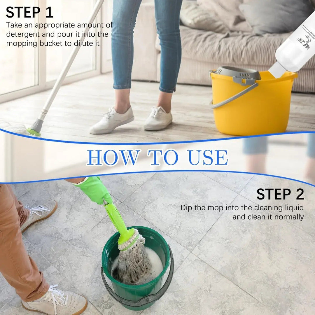 Kalsten | 2-piece Set Mop Soap Cleaner – highly fragrant formula for fresh, effective floor cleaning!