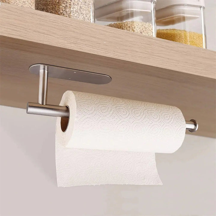 Kalsten | 2-piece set wall-mounted paper roll holder – no drilling, space-saving & modern!