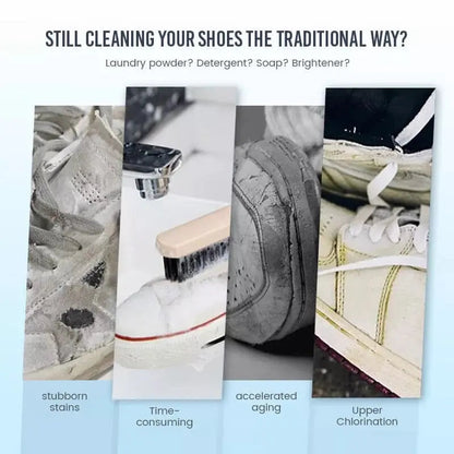 BowLift | 2-piece set white shoe cleaning cream – gentle stain remover for brilliantly clean shoes!