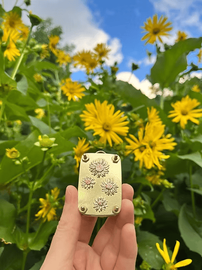 Kalsten | Mini Flower Press | Compact Botanical Keepsake Maker | Portable Craft Tool