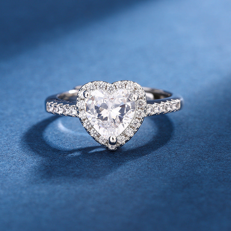 Kalsten | Diamond Love Peach Heart Ring