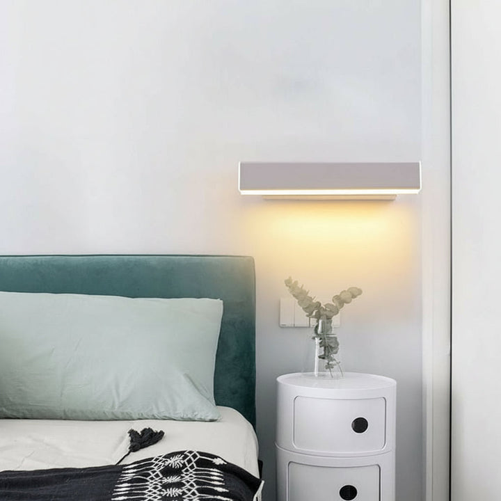 Nordic 360° Rotatable LED Wall Sconce – Minimalist Aluminum Bedside Reading Light | Kalsten