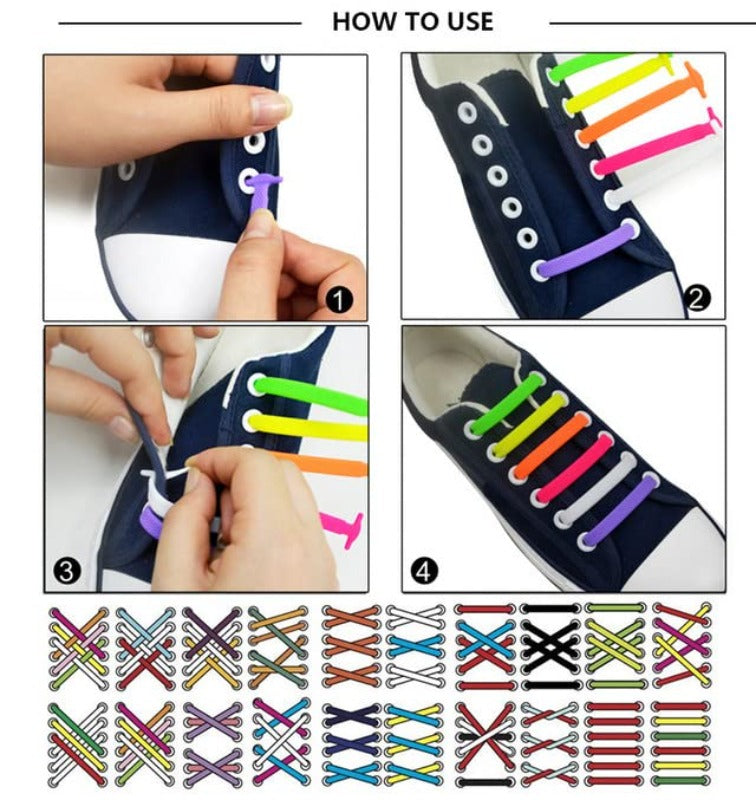 Kalsten | Elastic Silicone No-Tie Shoelaces