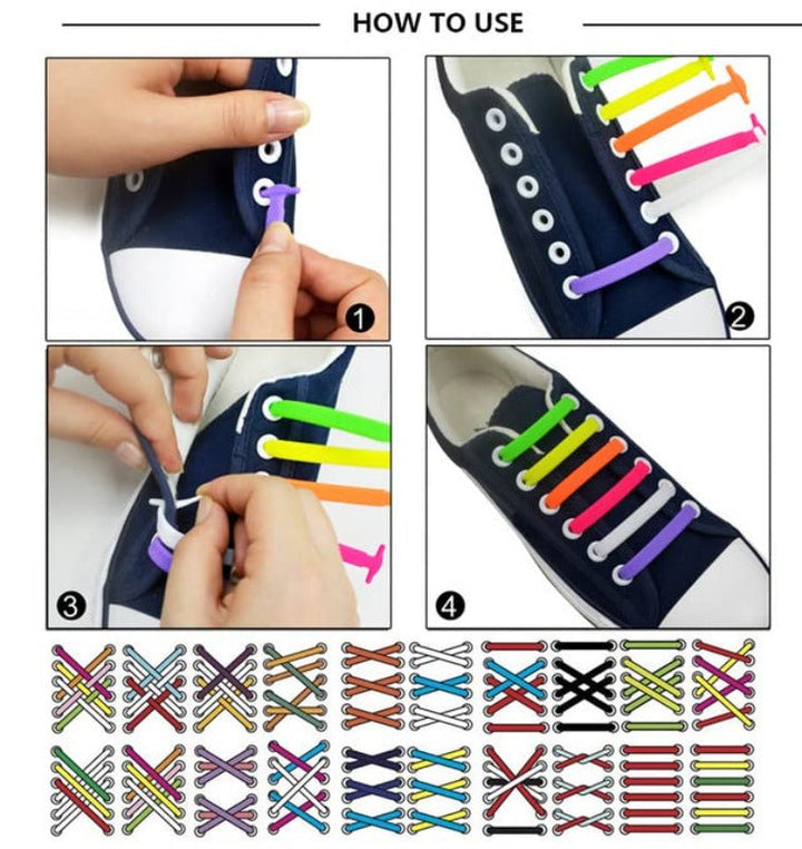 Kalsten | Elastic Silicone No-Tie Shoelaces