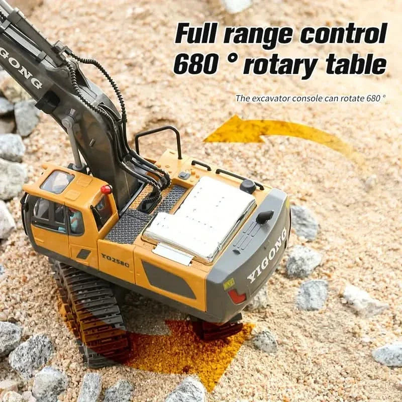 Skanto | RC GRAVER PRO – Remote Control Excavator with 11 Functions for a Realistic Construction Site Feel