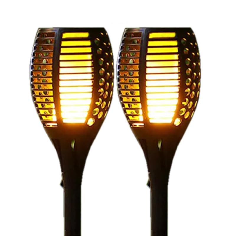 Solar-powered garden torch with flame effect - LED flashlight for outdoor use, weatherproof and energy-saving | Kalsten