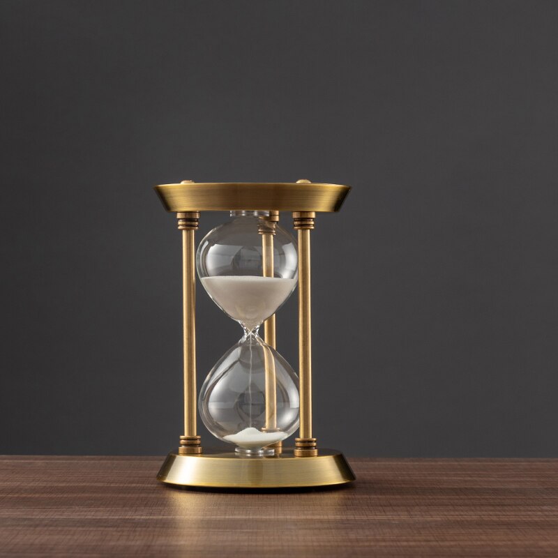 Brehn | 3/5/10 Minutes Retro Metal Craft Hourglass Pendulum Home Office Desktop Arrangement Ornament Sand Timer Sandglass Decoration