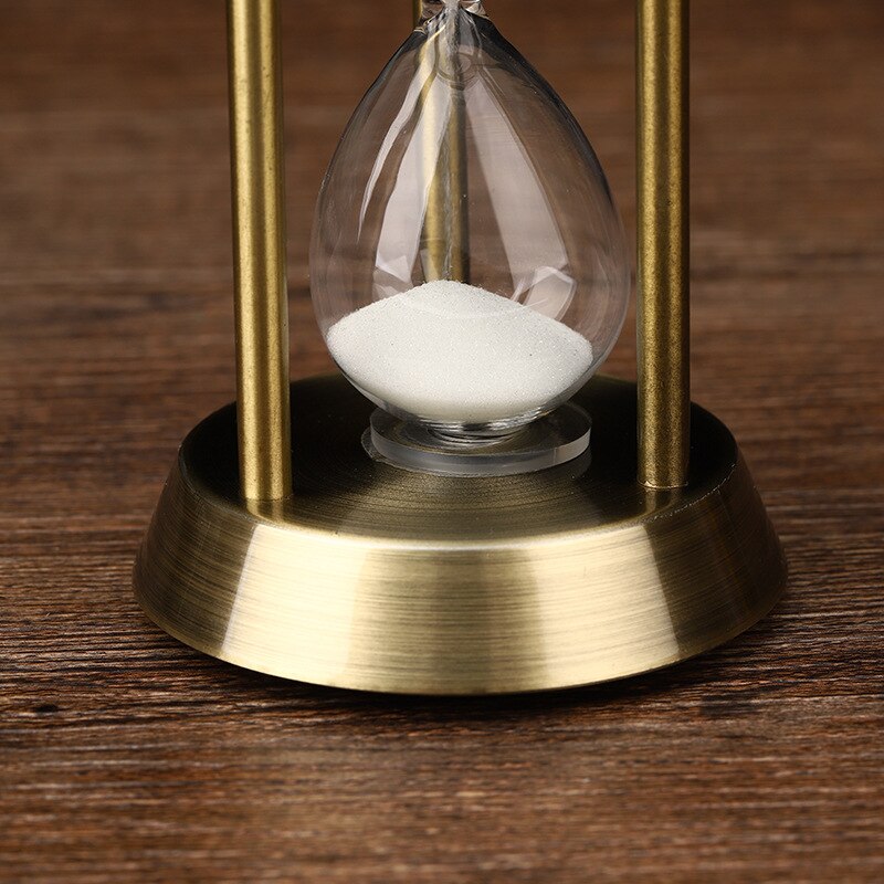 Skanto | 3/5/10 Minute Retro Metal Hourglass Pendant Home Office Desk Arrangement Ornament Sand Timer Sandglass Decoration