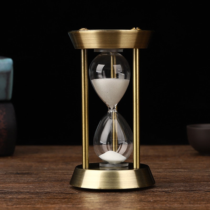 Skanto | 3/5/10 Minute Retro Metal Hourglass Pendant Home Office Desk Arrangement Ornament Sand Timer Sandglass Decoration