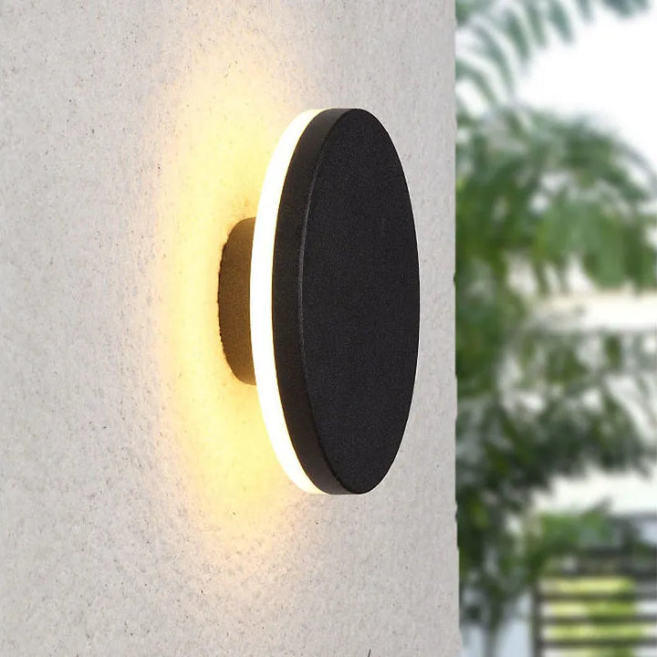 Modern Black Outdoor LED Wall Lamp Kalsten