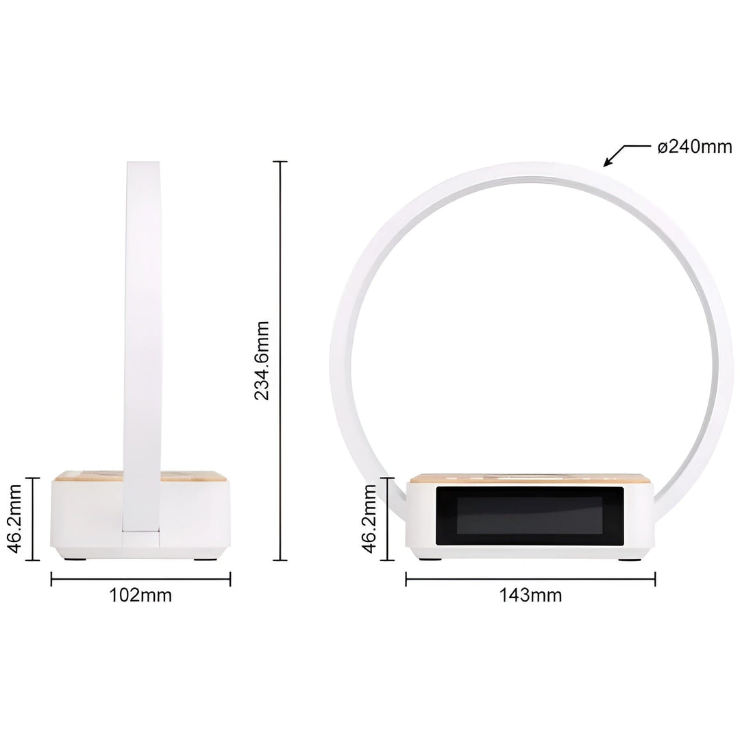 Modern Table Lamp with Wireless Charger and Alarm Function Kalsten