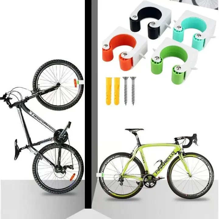 Kalsten | 3 Pieces Wall Bike Holder – Space-Saving Storage for All Bikes