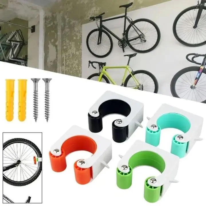 Kalsten | 3 Pieces Wall Bike Holder – Space-Saving Storage for All Bikes