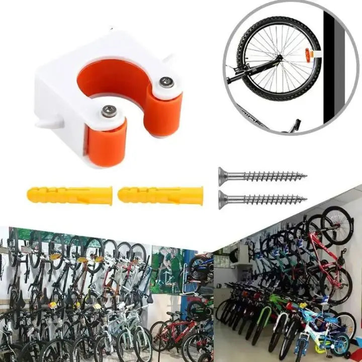 Kalsten | 3 Pieces Wall Bike Holder – Space-Saving Storage for All Bikes