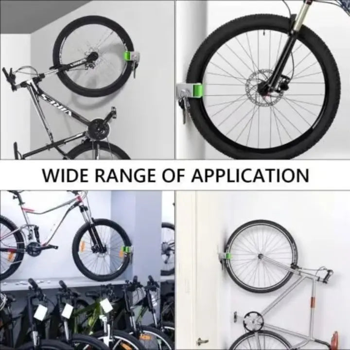 Kalsten | 3 Pieces Wall Bike Holder – Space-Saving Storage for All Bikes