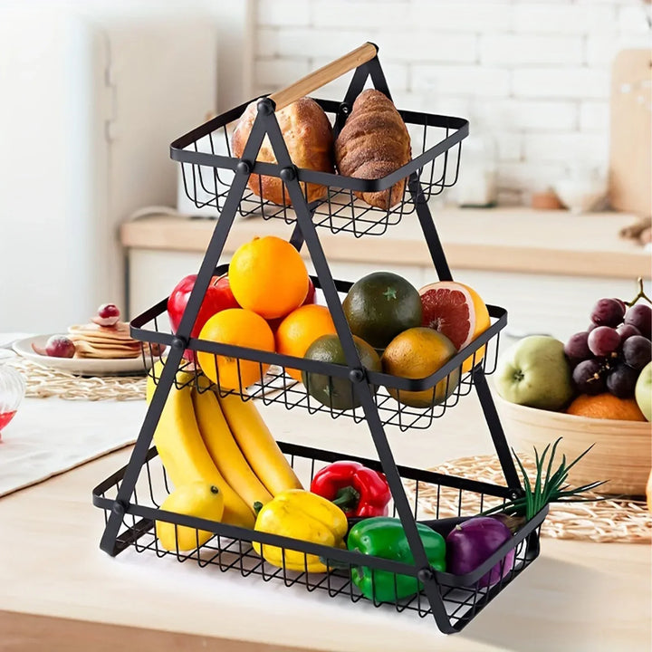 Metal Fruit Basket Kitchen Organizer Kalsten