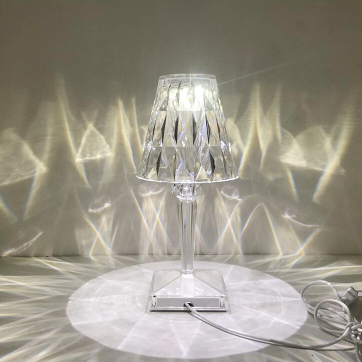 CrystalGlow Touch lamp – Elegant Table Lamp with Touch Sensor and USB | Kalsten