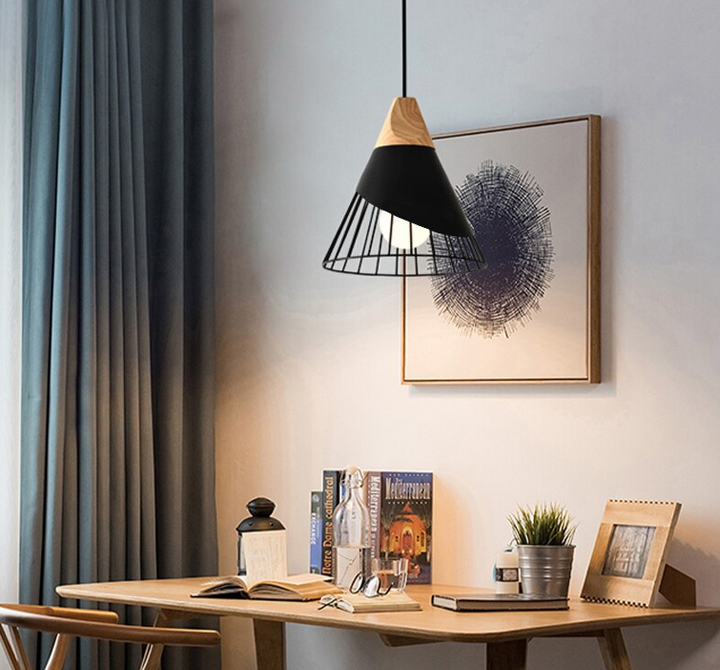 Modern Wooden Cone Pendant Lights | Kalsten