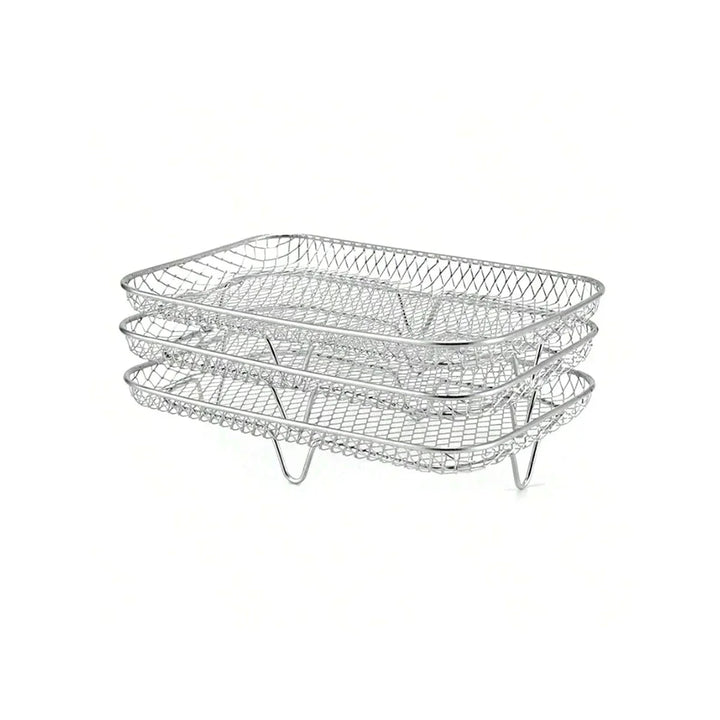 3-Tier Stainless Steel Air Fryer Rack Universal Stackable Accessory | Kalsten